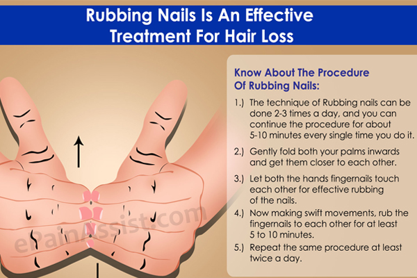 Rubbing Nails is An Effective Treatment to Stop Hair Loss